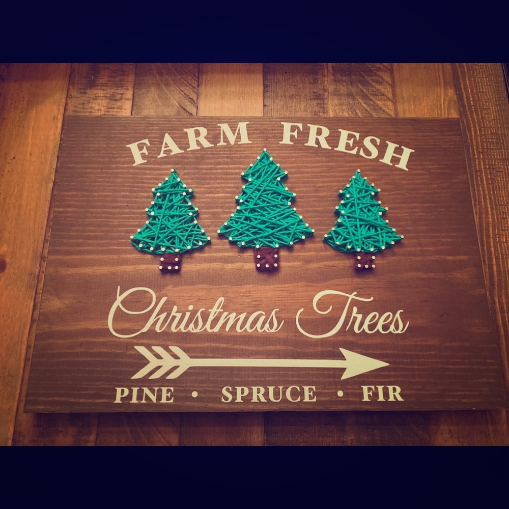 Farm Fresh Christmas Trees Sign